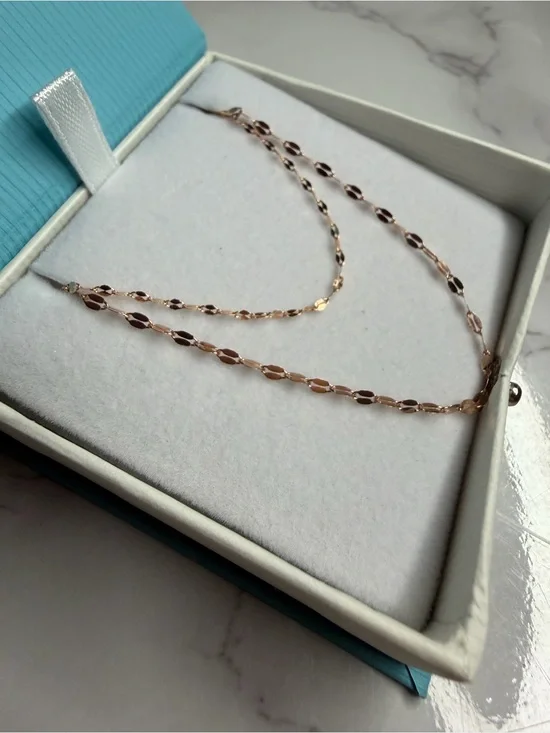 10k Real Rose Gold Set • Bracelet & Necklace